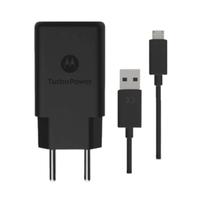 Carregador Motorola Original Micro USB – Preto (Cabo + Fonte)