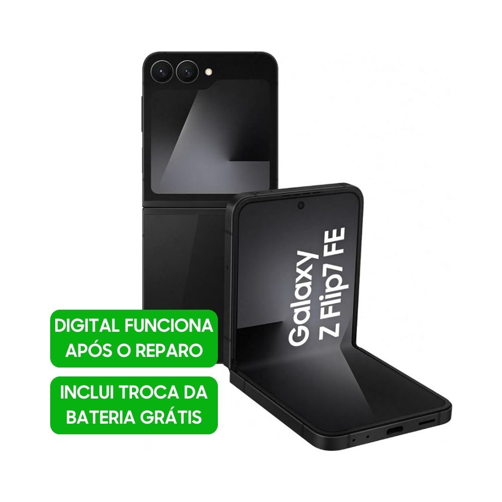 Troca da Tela Interna Z Flip7 FE 5G (SM-F761) Original